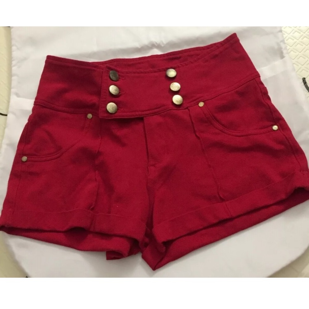 Ci Sono stretch solid redhigh rise woman's Small S